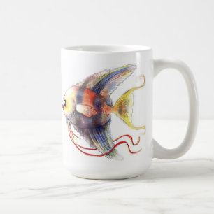 Café Angélica taza blanca clásica de 15 onzas