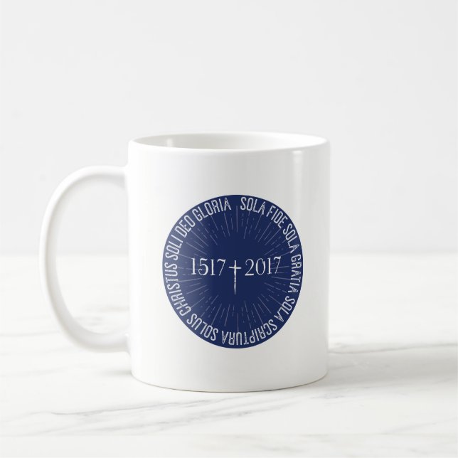 Café Aniversario de la reforma 500 años 1517 - taza (Izquierda)