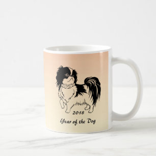 Café Año nuevo chino de la taza de perro 2018