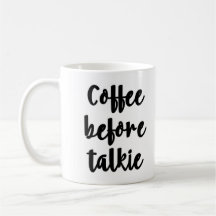 Café antes de la taza de la película hablada