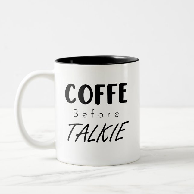 Café antes de Talkie Mug - Graciosa Copa de Amante (Izquierda)