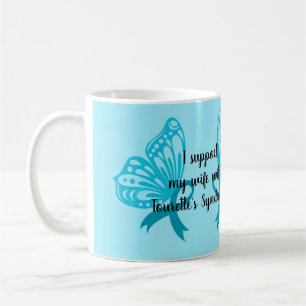Café apoyo a mi esposa personalizado de texto taza de c