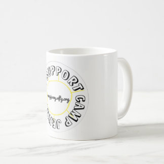 Café Apoyo blanco de la taza de CJ