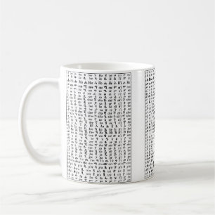 Café Aprenda la taza inglesa de la carta del poster del
