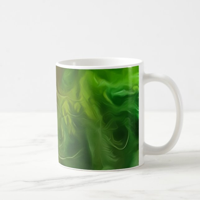 Café Árbol verde claro de sueño de taza (Derecha)