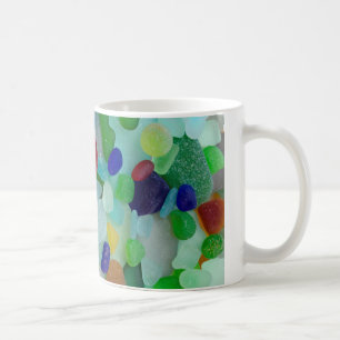 Café Arco iris del vidrio del mar, taza del vidrio de