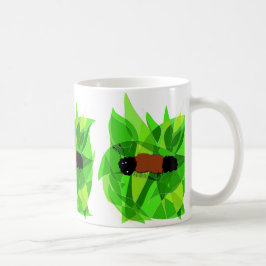 Café Arte de la naturaleza del oso lanoso en la taza de