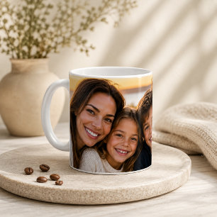 Café Arte de taza conmemorativa con foto familiar perso