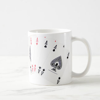 Café Ases de póquer ... taza de té inglés