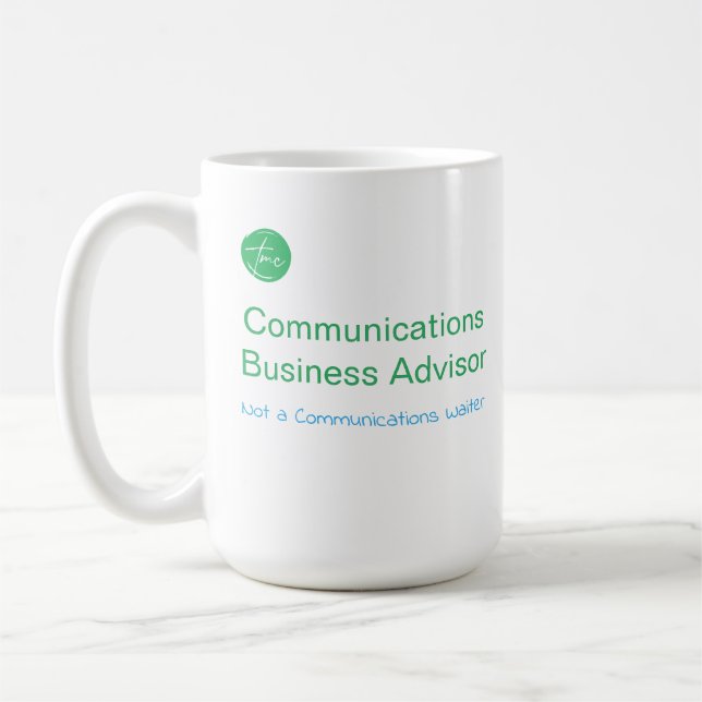 Café Asesor de Negocios de Comunicaciones, no una taza  (Izquierda)