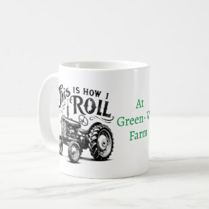 Café Así es como rollo la taza de Tractor Vintage para 