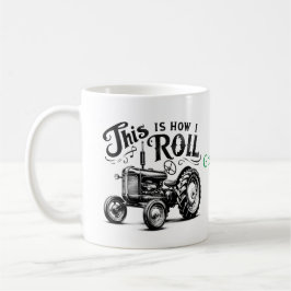 Café Así es como rollo la taza de Tractor Vintage para 