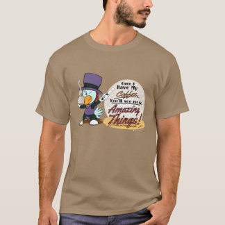 Café asombroso - la camiseta de los hombres de los