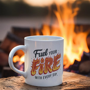 Café Audaz alimenta tu fuego con la taza de llamas