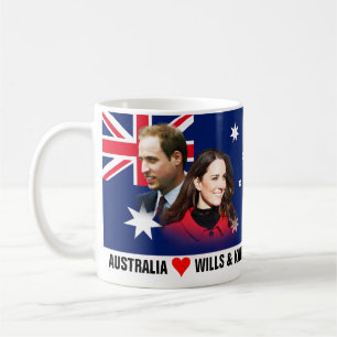Café Australia ama la taza de Guillermo y de Kate