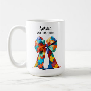 Café Autismo: Usa la taza de cinta de opciones