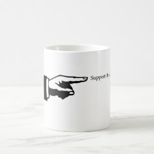 Café Ayuda del indicador la taza de los artes