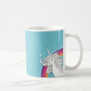 CAFÉ AZUL DE LA TAZA DEL UNICORNIO