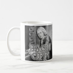 Café Bach trasero de la taza divertida del viaje de la