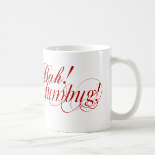 Café ¡Bah! ¡Embaucamiento! taza de la tipografía