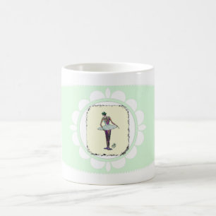 Café Bailarina de detrás la taza