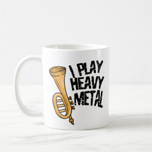 Café Banda de metales que marcha divertida de la taza