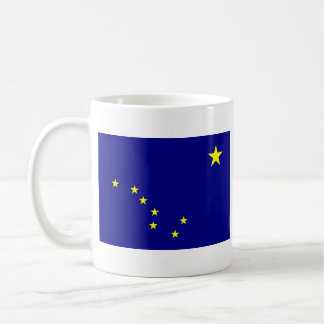 Café Bandera de Alaska + Taza del mapa