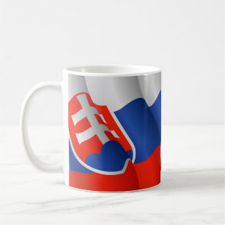 Café Bandera de la taza de Eslovaquia