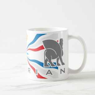 CAFÉ BANDERA Y TAZA DE BULL