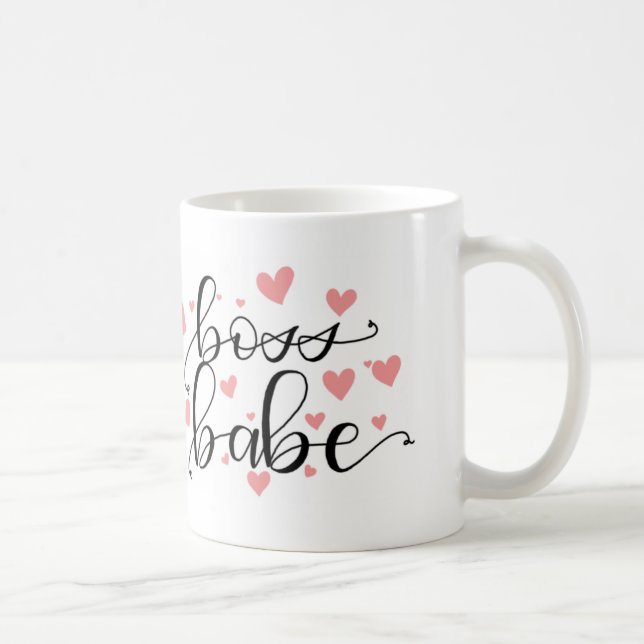 Café Bebé de Boss con la taza de los corazones (Derecha)
