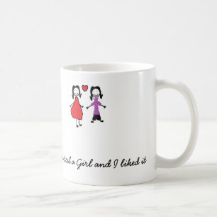 Café Besé una taza de la lesbiana del chica