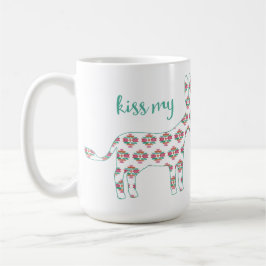 Café Beso occidental azteca de Boho mi taza del burro