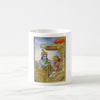 Café Bhagavad Gita - taza de Krishna Arjuna