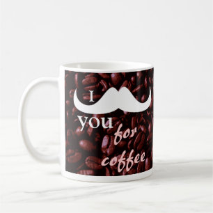 Café Bigote del personalizar I usted para la taza de