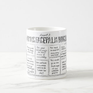 Café Bingo de Comms Facepalm alrededor de la taza 3