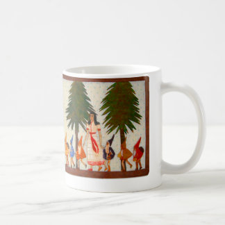 Café Blanco como la nieve y la taza de siete enanos