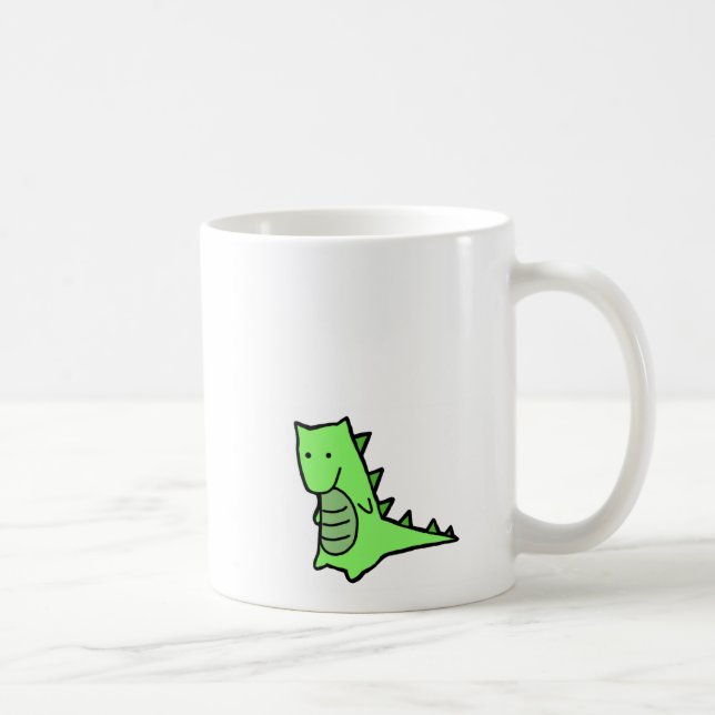 Café Blanco de la taza del dinosaurio (Derecha)