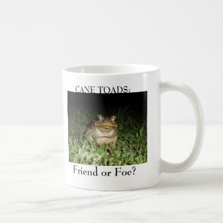 Café Blanco de la taza del sapo del bastón