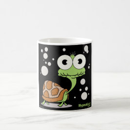 Café Blanco de la tortuga taza blanca clásica de 11