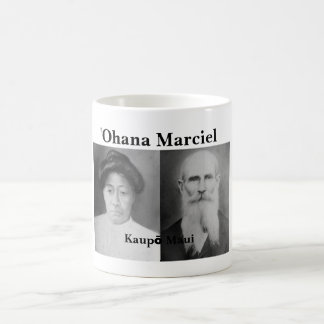 Café blanco de Marciel del ʻOhana taza de la obra