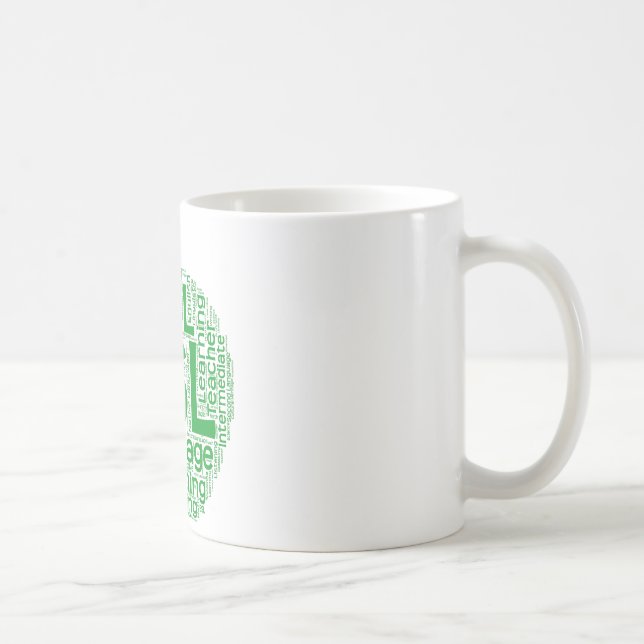 Café Blanco del ESL taza blanca clásica de 11 onzas (Derecha)