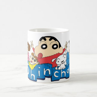 Café Blanco desaint shinchan de la taza blanca clásica