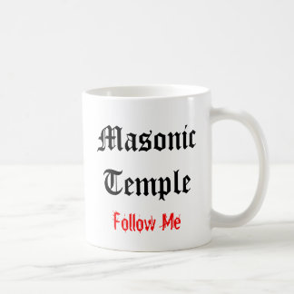 Café Blanco masónico de la taza #1 del templo