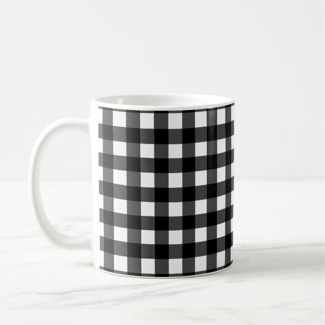 Café Blanco moderno del negro de la taza de la tela (Izquierda)
