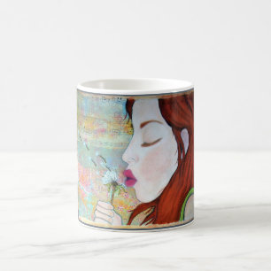 Café Blanco taza blanca clásica de 11 onzas