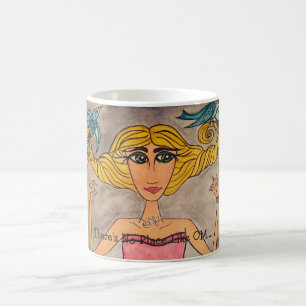 Café Blanco taza blanca clásica de 11 onzas