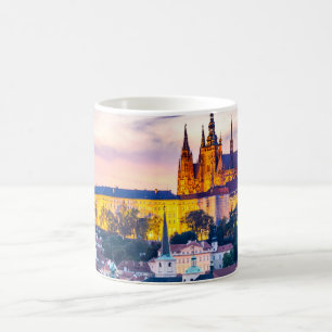 Café Blanco taza clásica Praga de 11 onzas