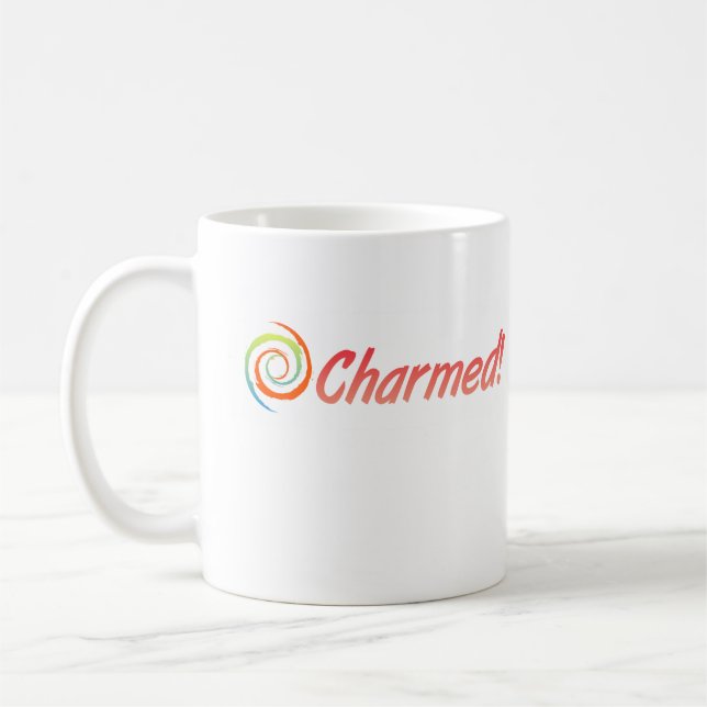 Café Blanco taza para los diestros, diseño original de (Izquierda)