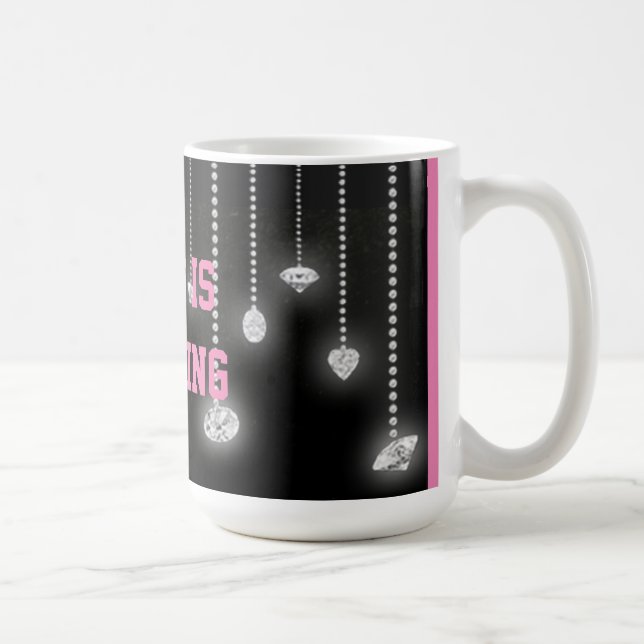 Café Bling es mi taza de los diamantes de la cosa (Derecha)