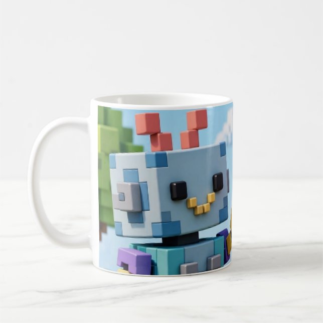 Café Block by Block — Taza constructora de robot de vox (Izquierda)